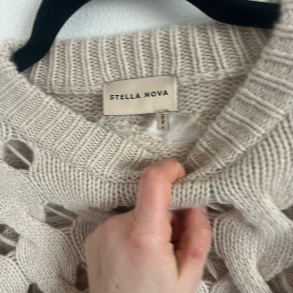 Stella Nova Open-Stitch Sweater, size medium - Picture 5 of 8